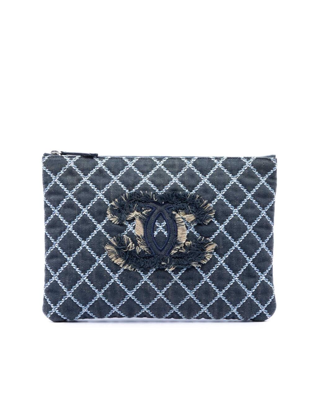 Chanel Medium Quilted Denim Wild Stitch #308867C10B